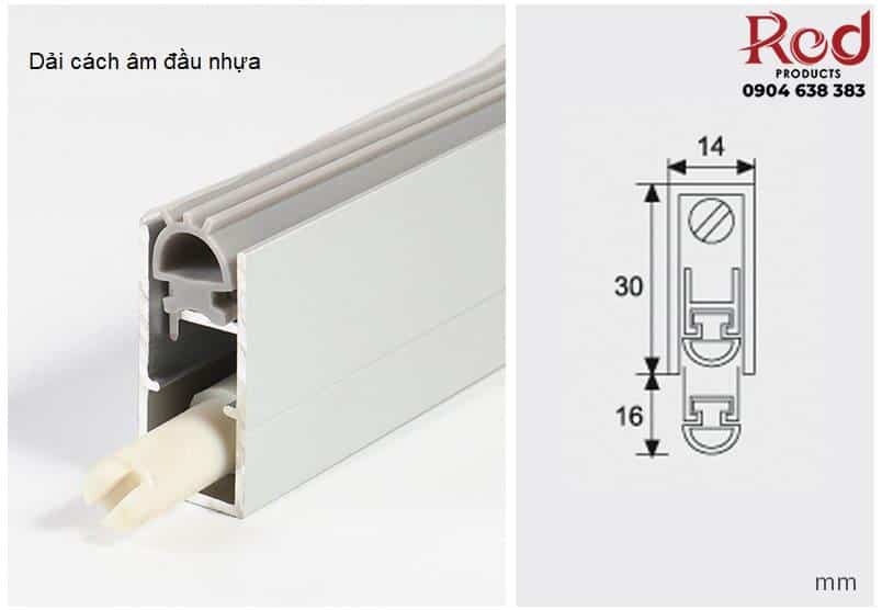 Thanh chặn khe hở đáy cửa chống ồn cách âm DLF001 23