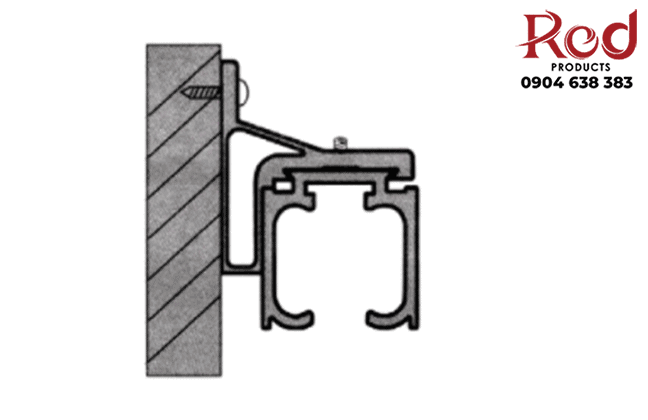 Bộ ray trượt cửa lùa treo giảm chấn 2 đầu DFL-P094 16