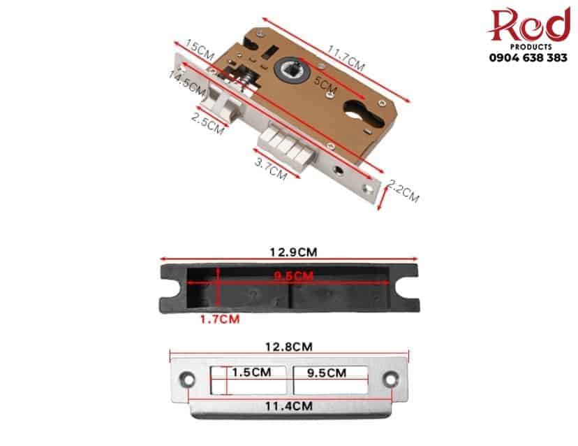 Khoá cửa phòng hiện đại hợp kim đồng SWW6817 10