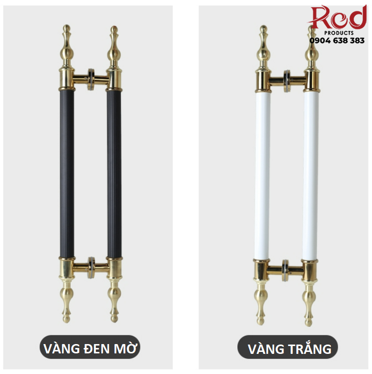 Tay nắm cửa kính cửa gỗ biệt thự cổ điển RHD5133 18