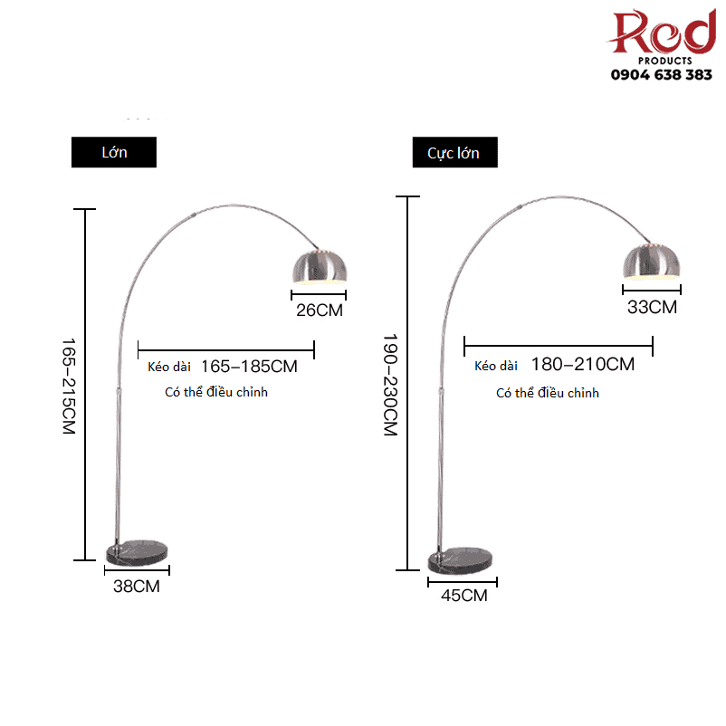 Đèn sàn hình cần câu phong cách Bắc Âu FDL8022 16