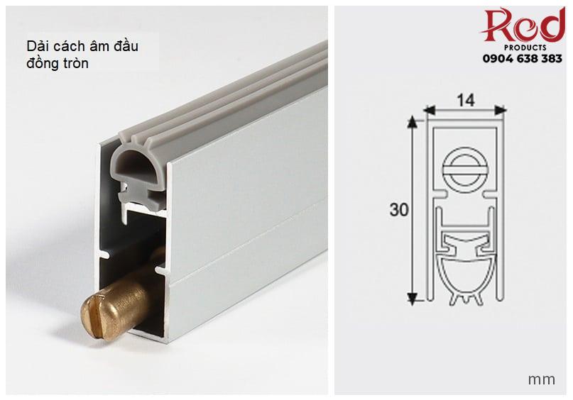 Thanh chặn khe hở đáy cửa chống ồn cách âm DLF001 24