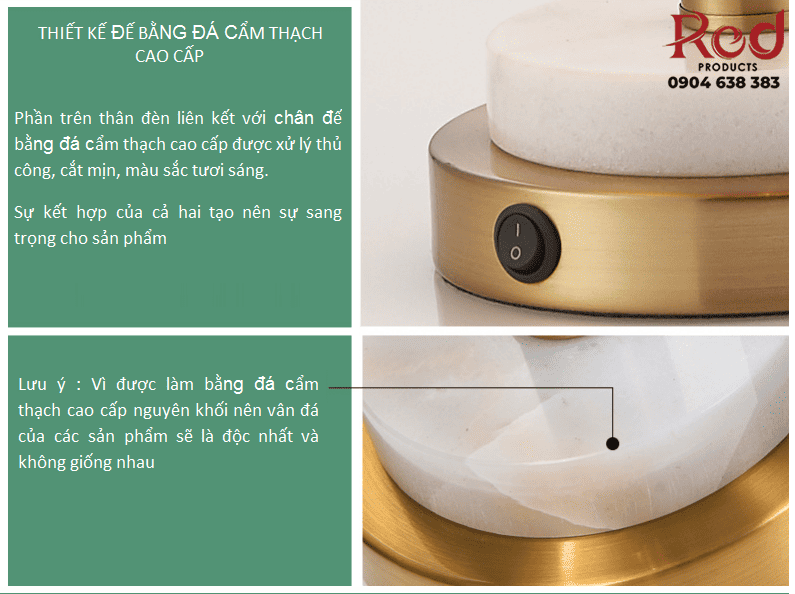 Đèn bàn hiện đại tối giản phong cách Bắc Âu RX129 18