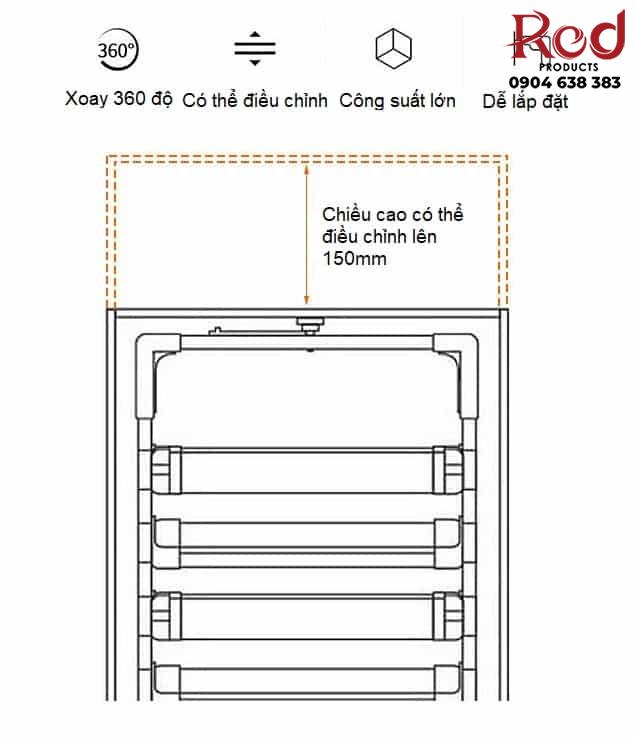 Giá để giày thông minh 4 đến 14 tầng WN043 14