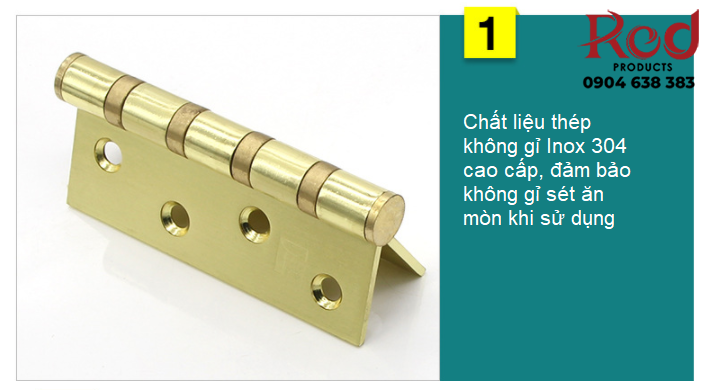 Bản lề lá phẳng chịu lực cao cho cửa gỗ DFL-R005 4