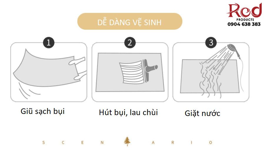 Thảm trải sàn tròn hiện đại tối giản cao cấp NBT002 4