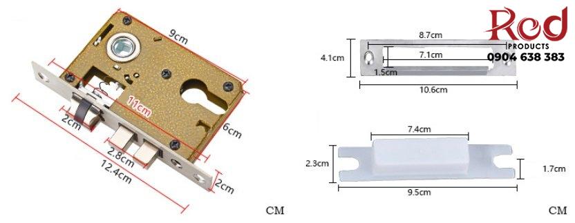 Bộ khóa cửa phòng cổ điển hợp kim nhôm SWW.B10 13