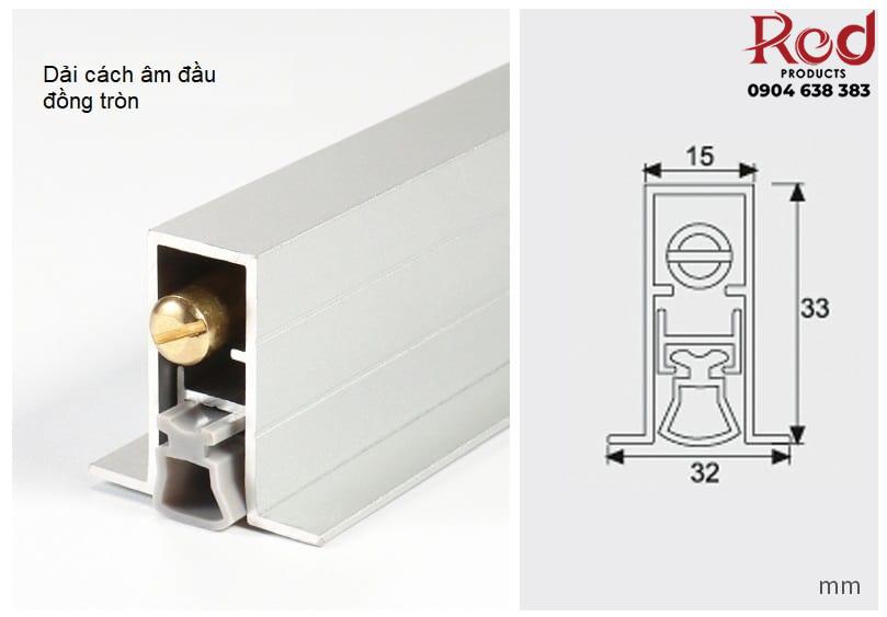 Thanh chặn khe hở đáy cửa chống ồn cách âm DLF001 26