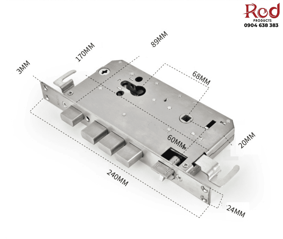 Khóa cửa chính cửa phòng Inox 304 cao cấp FG-812 17