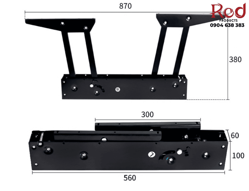 Phụ kiện nâng hạ mặt bàn đa năng BTC-CN031 2