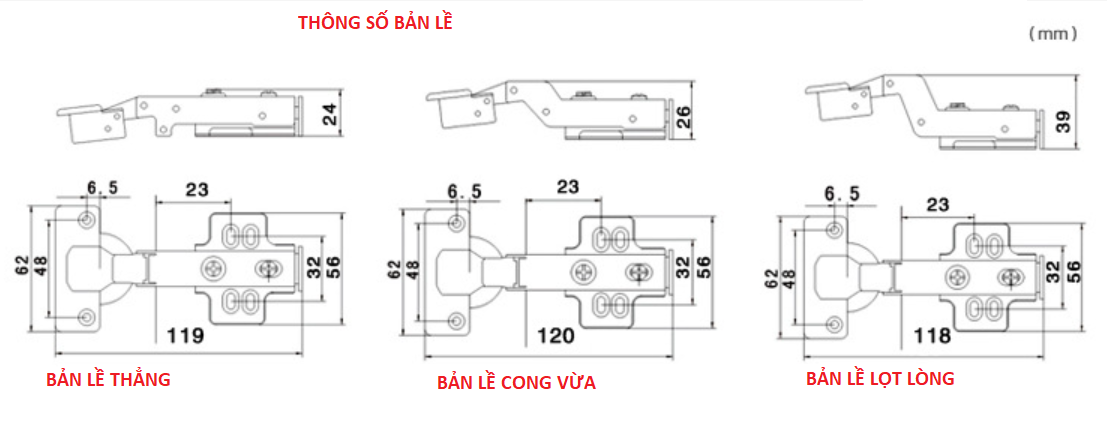 Bản lề giảm chấn thép mạ kẽm MX-H03 9