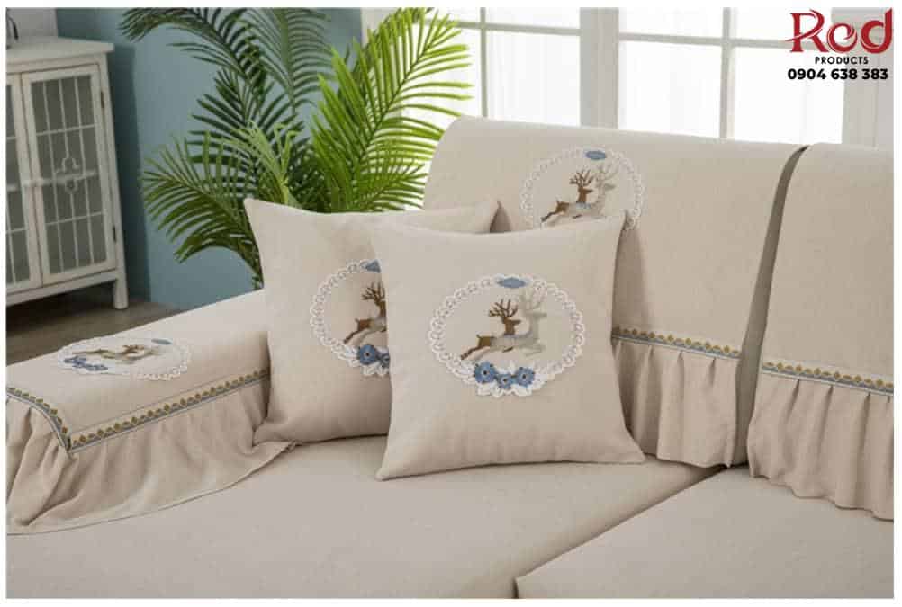 Drap bọc ghế sofa chất liệu cotton chenille HEP05 32