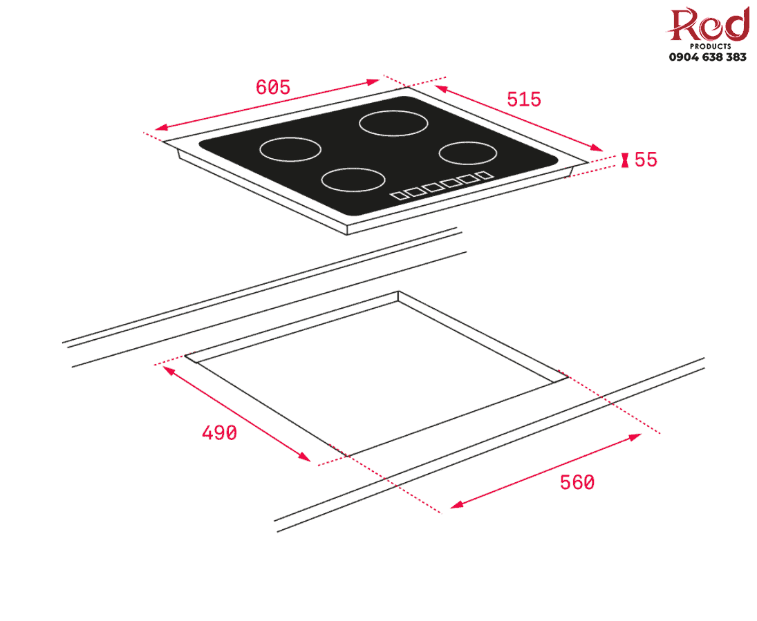 Bếp điện từ âm 3 vùng nấu Teka IKNOB IT 6350 7