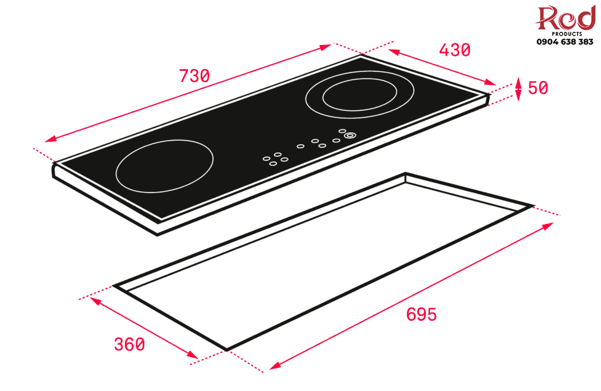 Bếp từ 2 vùng nấu Teka IZ 7210 4