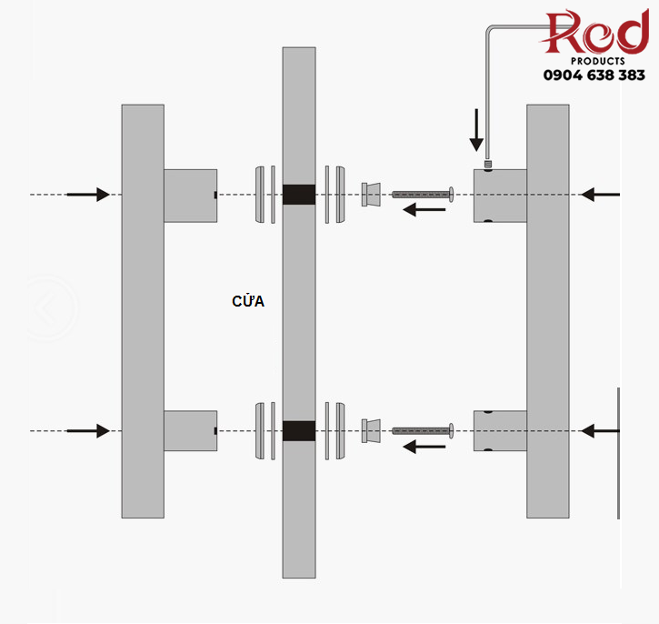 Tay nắm cửa đi khách sạn nhà hàng biệt thự cao cấp 24123134 5