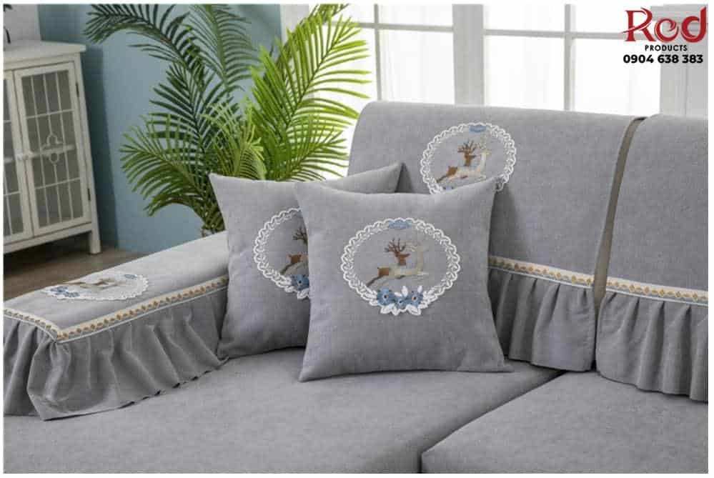 Drap bọc ghế sofa chất liệu cotton chenille HEP05 8