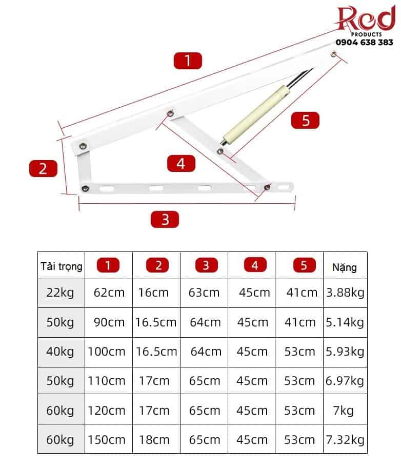 Phụ kiện tay nâng hạ piston giường thông minh XM1500 8