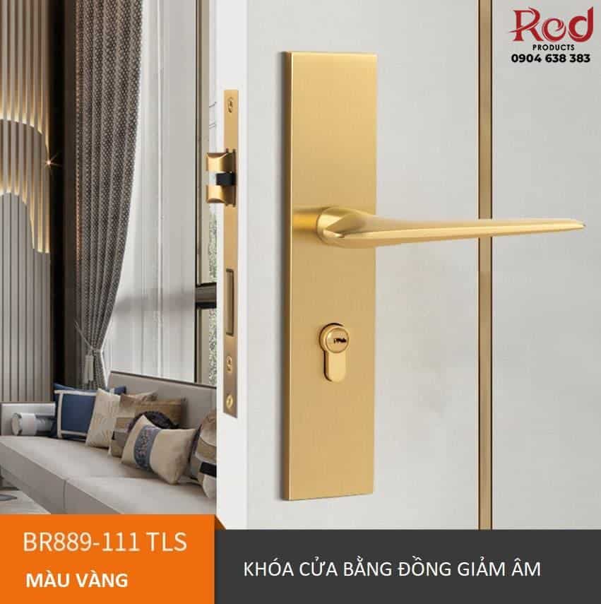 Khóa cửa phòng hiện đại bằng đồng BR889-111 13