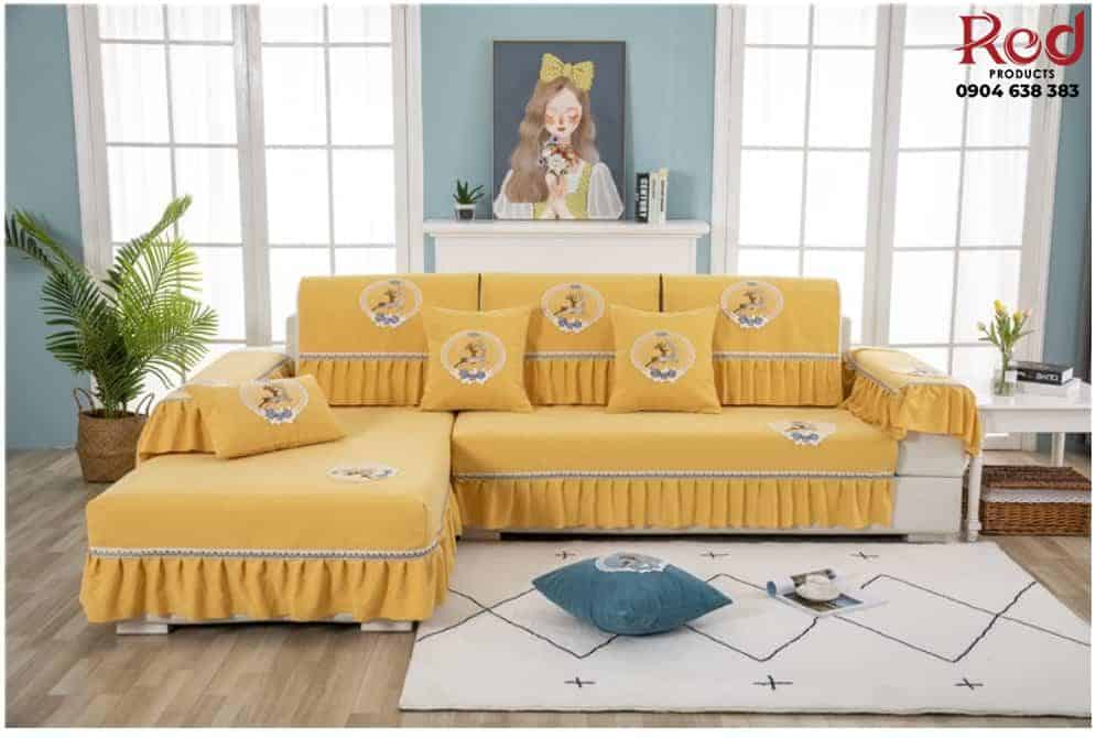 Drap bọc ghế sofa chất liệu cotton chenille HEP05 24