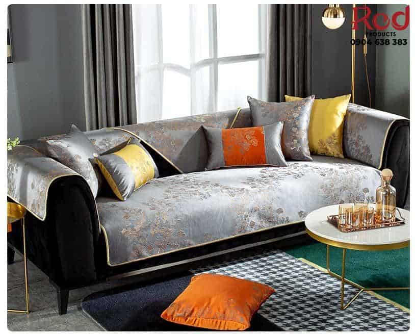 Vỏ bọc ghế sofa chất liệu cotton hoàng gia HEP07 19