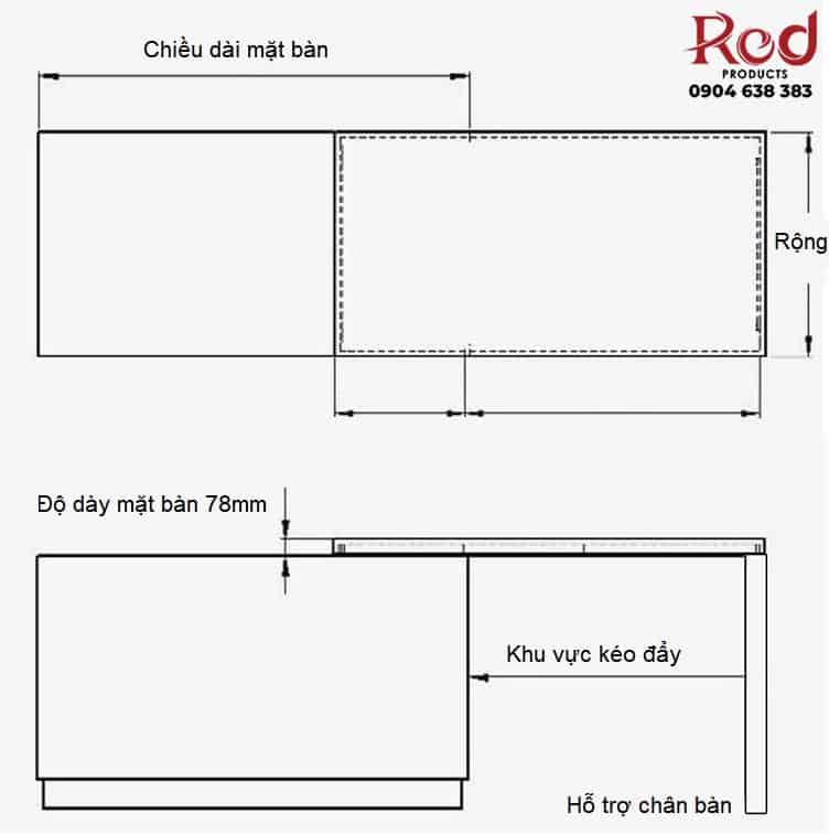 Bộ phụ kiện ray trượt bếp đảo mở rộng tải trọng cao GN061 19