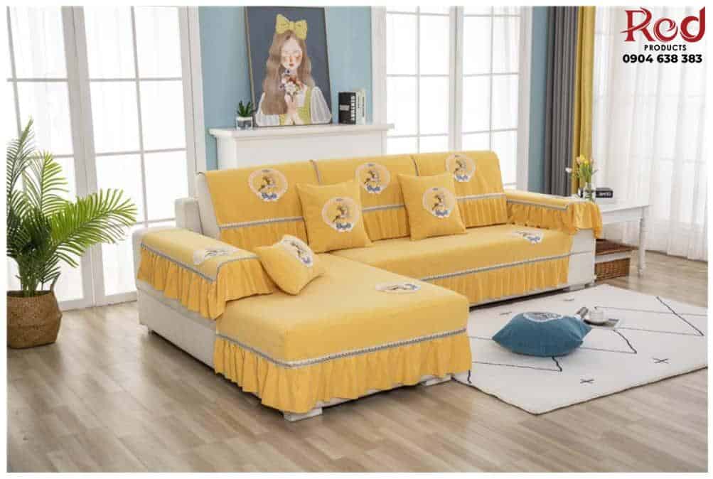 Drap bọc ghế sofa chất liệu cotton chenille HEP05 25