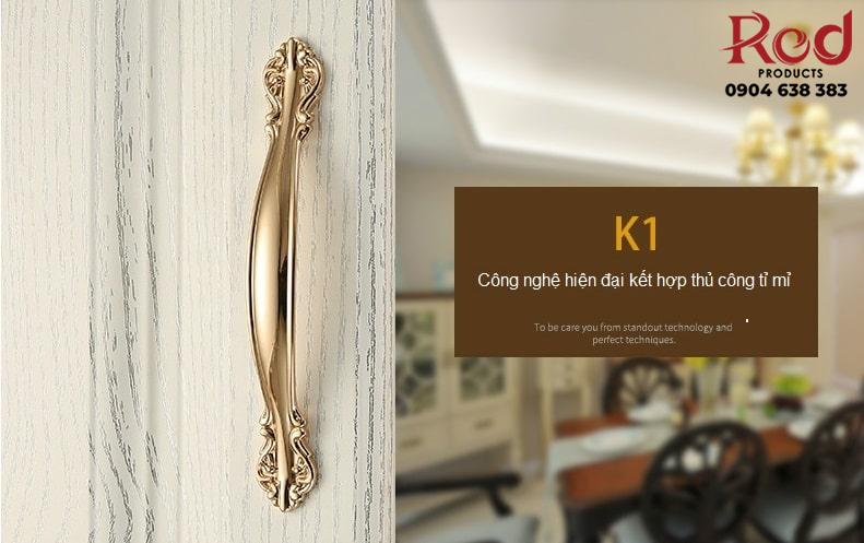 Tay nắm tủ cổ điển sang trọng luxury gold OFI.K1 6