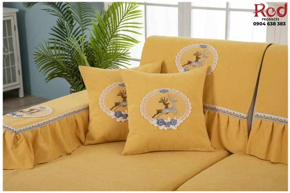 Drap bọc ghế sofa chất liệu cotton chenille HEP05 26