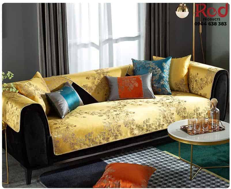 Vỏ bọc ghế sofa chất liệu cotton hoàng gia HEP07 21