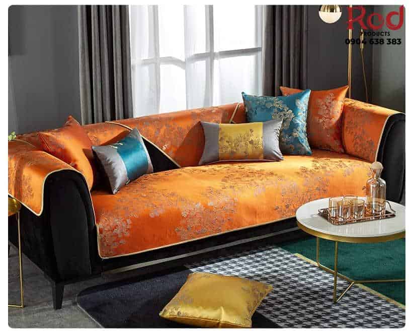 Vỏ bọc ghế sofa chất liệu cotton hoàng gia HEP07 17