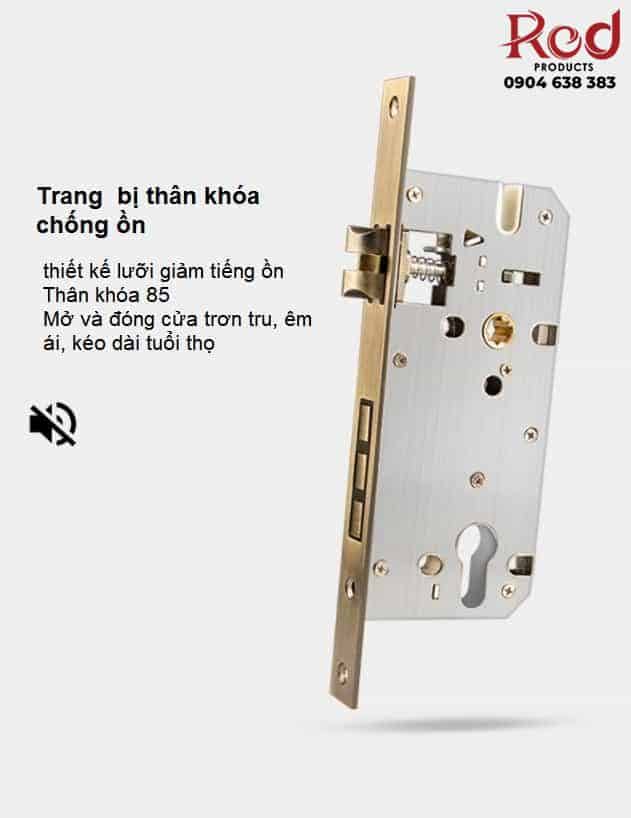 Khóa cửa cổ điển bằng đồng kiểu Mỹ BR28-56 24