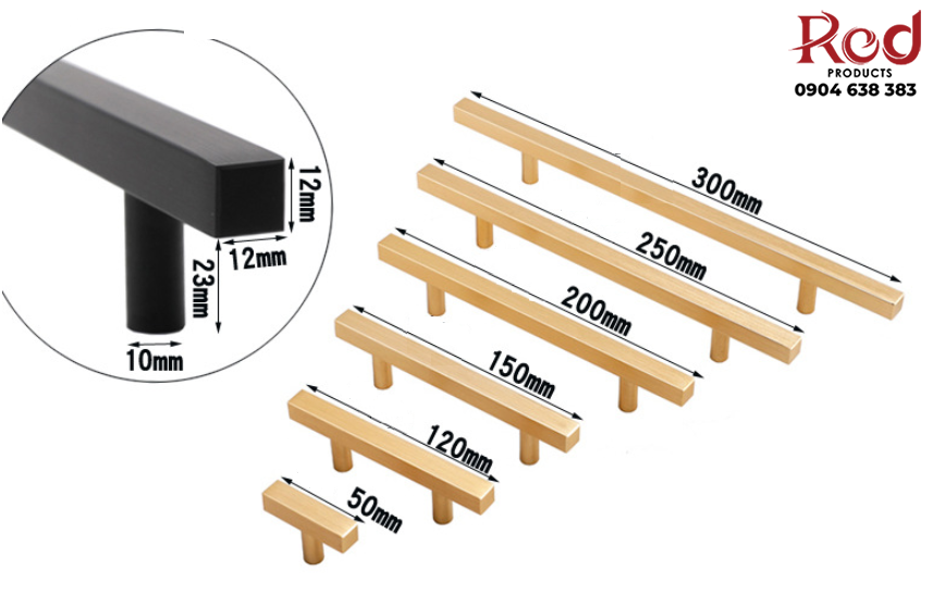 Tay nắm tủ hợp kim nhôm 4 cạnh hiện đại TNH8866G 4