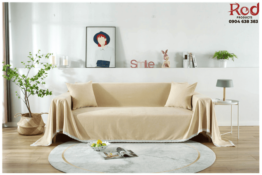 Tấm phụ ghế sofa bằng vải chenille bông tuyết HEP21 10