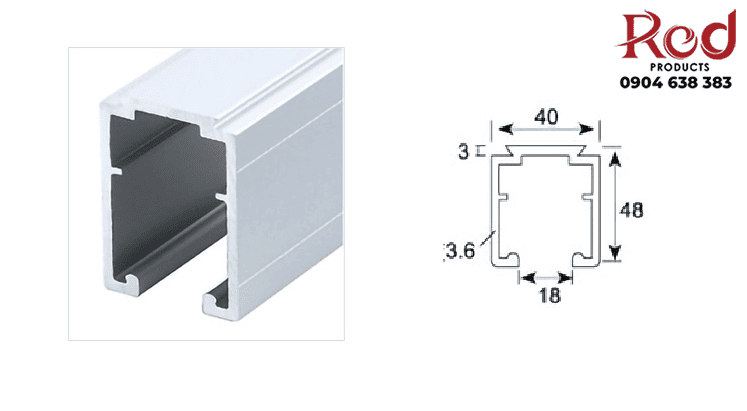 Bộ bánh xe cửa lùa giảm chấn tải trọng cao DFL-P103V 7