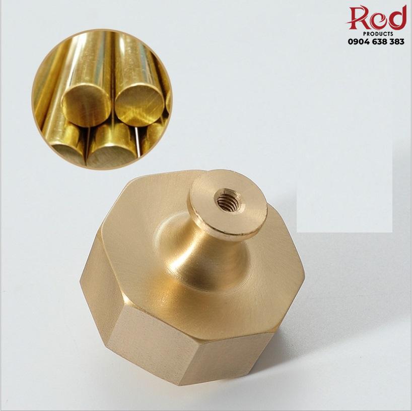 Núm tay nắm tủ bằng đồng brass