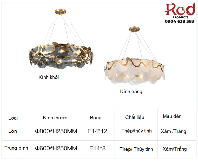 Đèn thả trần phòng khách hậu hiện đại cao cấp HZ4135 3