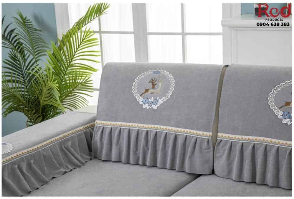 Drap bọc ghế sofa chất liệu cotton chenille HEP05 9