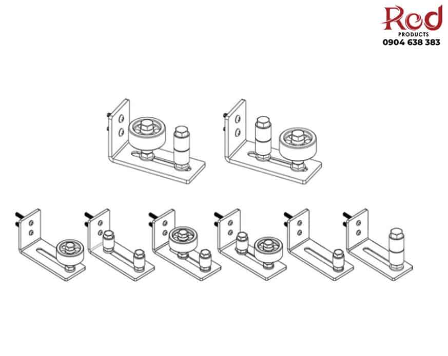 Phụ kiện dẫn hướng ray trượt cửa lùa barn door ZF-T8.1 6