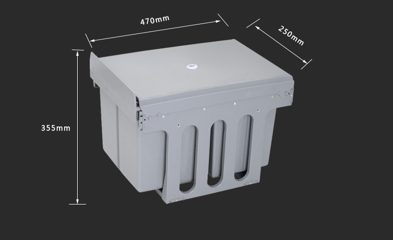 Thùng rác âm tủ thông minh cho tủ bếp 16 lít SDA001 5
