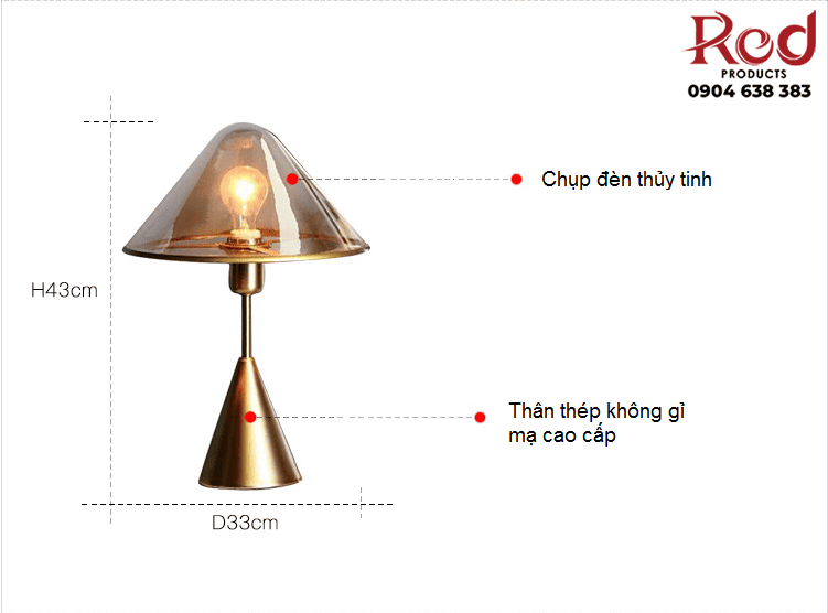 Đèn để bàn trang trí phòng ngủ cao cấp XG8324 13