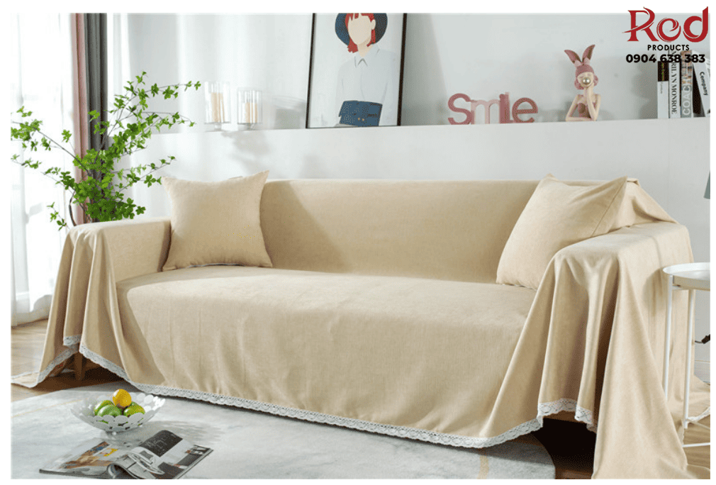 Tấm phụ ghế sofa bằng vải chenille bông tuyết HEP21 11