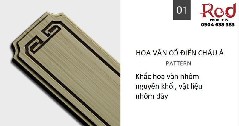 Tay nắm cửa hoa văn cổ điển nhà hàng khách sạn F16 6