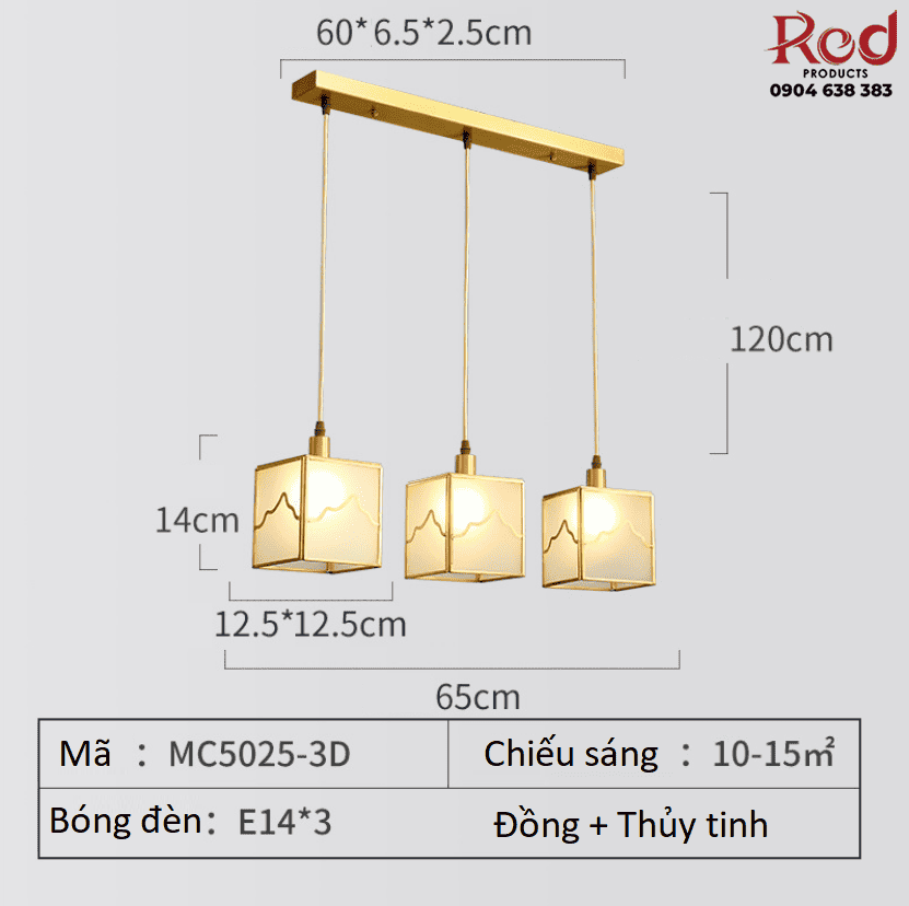 Đèn thả trần trang trí phòng ngủ phòng khách MC5001 6