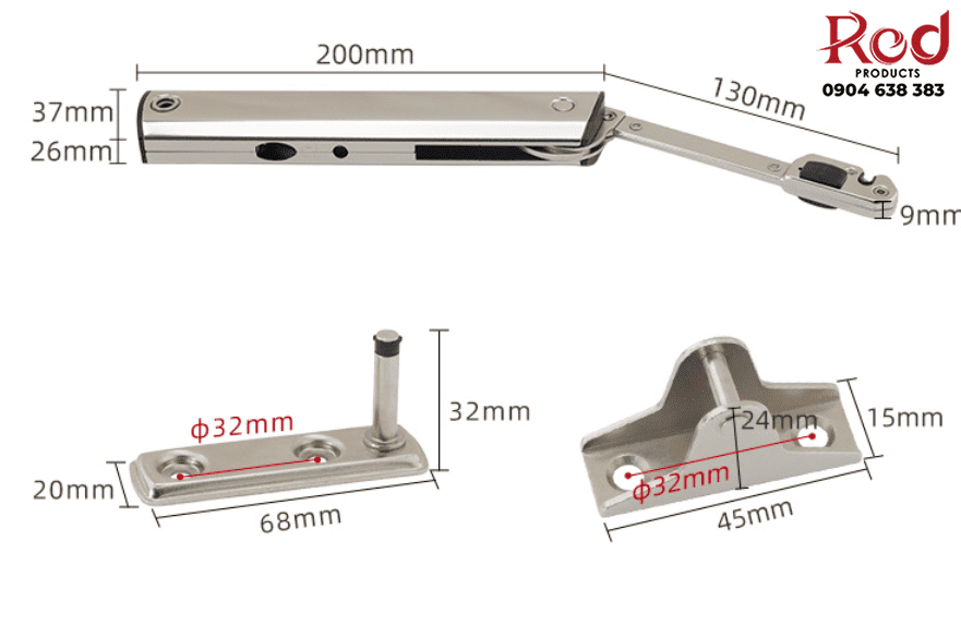 Phụ kiện tay nâng cánh tủ bếp BTS-G317M 2