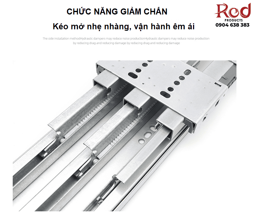 Ray trượt chịu lực cho tủ gỗ cao đa năng MX4-500 6