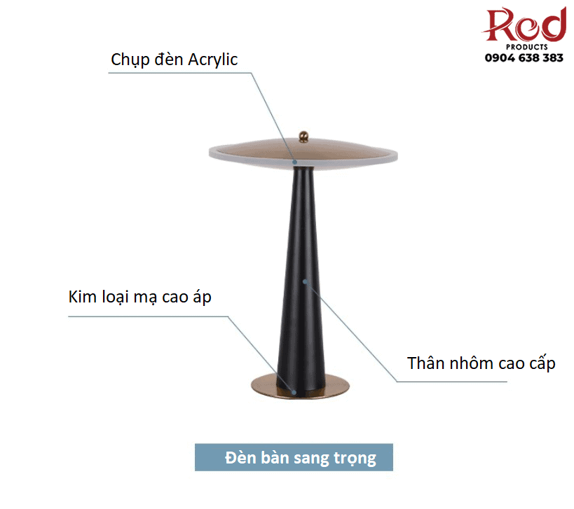 Đèn bàn decor hiện đại sang trọng cao cấp HX046 6