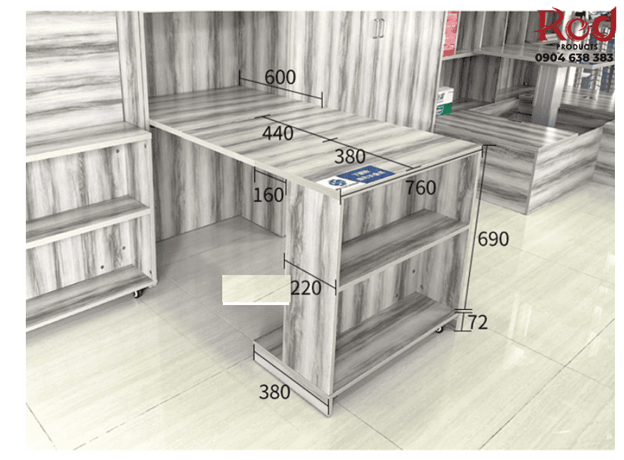 Phụ kiện bàn gập âm tủ tải trọng cao BTS-L80 4