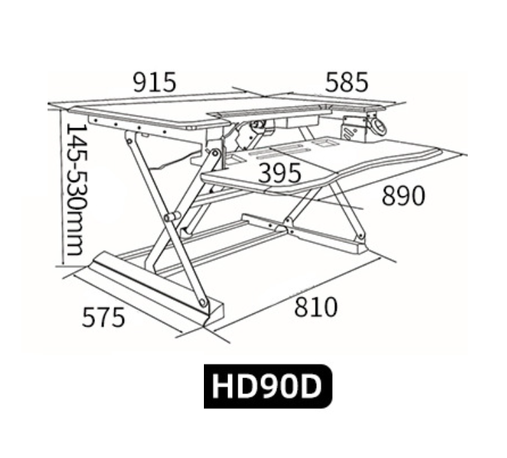 Bàn máy tính nâng hạ thông minh BTS-HD 6