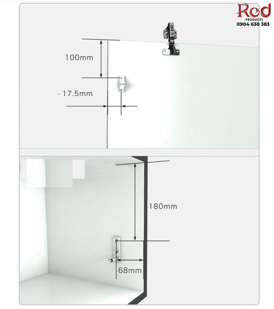 Phụ kiện tay nâng cánh tủ bếp BTS-G317M 3