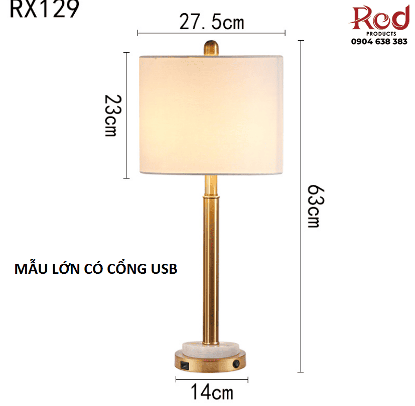 Đèn bàn hiện đại tối giản phong cách Bắc Âu RX129 8